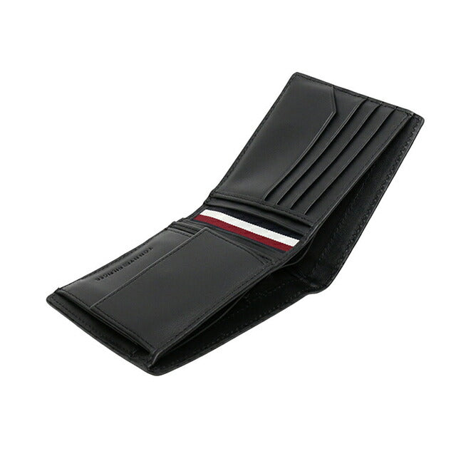 トミーヒルフィガー TOMMY HILFIGER TH CASUAL CC AND COIN 二つ折り財布 AM0AM12766BDS-BLACK メンズ WQ00057144