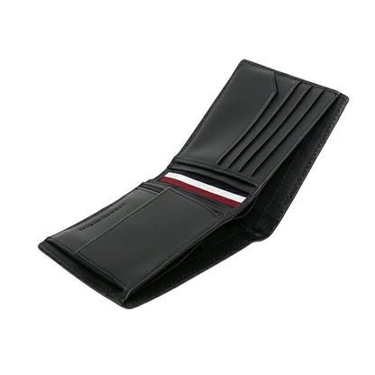 トミーヒルフィガー TOMMY HILFIGER TH CASUAL CC AND COIN 二つ折り財布 AM0AM12766BDS-BLACK メンズ WQ00057144