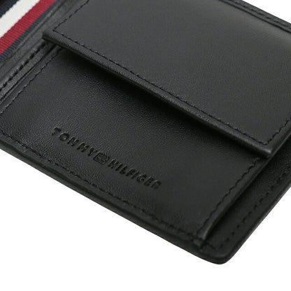 トミーヒルフィガー TOMMY HILFIGER TH CASUAL CC AND COIN 二つ折り財布 AM0AM12766BDS-BLACK メンズ WQ00057144