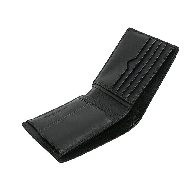 トミーヒルフィガー TOMMY HILFIGER TH CORP CC AND COIN 二つ折り財布 AM0AM12782BDS-BLACK メンズ WQ00057146