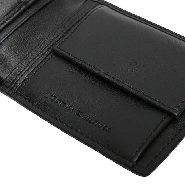 トミーヒルフィガー TOMMY HILFIGER TH CORP CC AND COIN 二つ折り財布 AM0AM12782BDS-BLACK メンズ WQ00057146