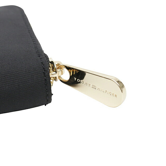 【新品】トミーヒルフィガー   財布 レディース aw0aw16584bds-black-gold トミーヒルフィガー TOMMY HILFIGER POPPY LARGE ZA 長財布
