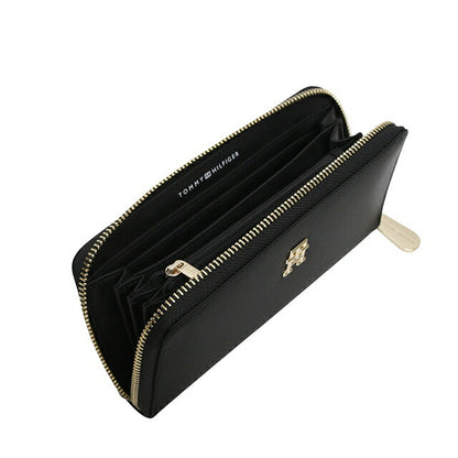 トミーヒルフィガー TOMMY HILFIGER POPPY TH LARGE ZA 長財布 AW0AW15642BDS-BLACK-GOLD レディース WQ00057148