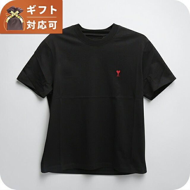 アミパリス AMI PARIS Ami de Coeur パーマネントコレクション Tシャツ BFUTS035-001-XS ユニセックス ブラック Tシャツ WQ00057232