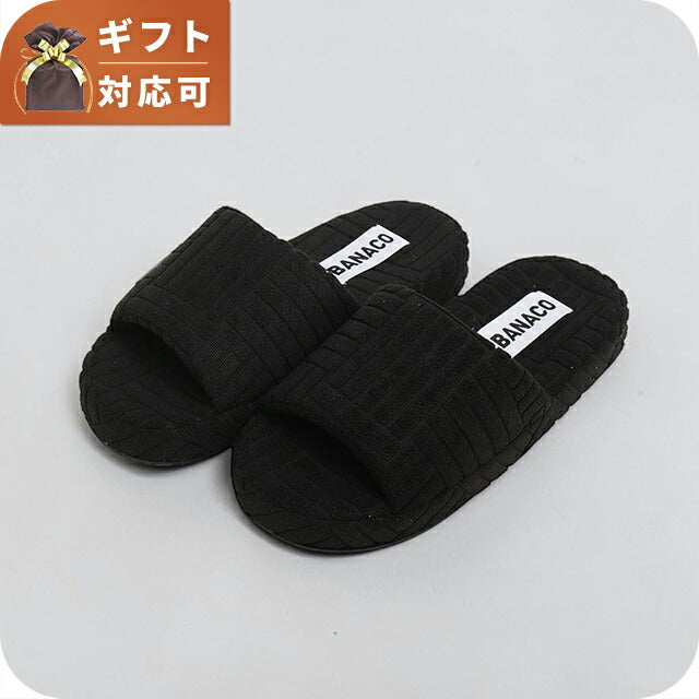バナコ BANACO VIVID TERRY ROOM SLIPPER テリールームスリッパ ルームシューズ BNC-SLIPPER-BK-M メンズ レディース 23-25.5cm 靴 WQ00057311