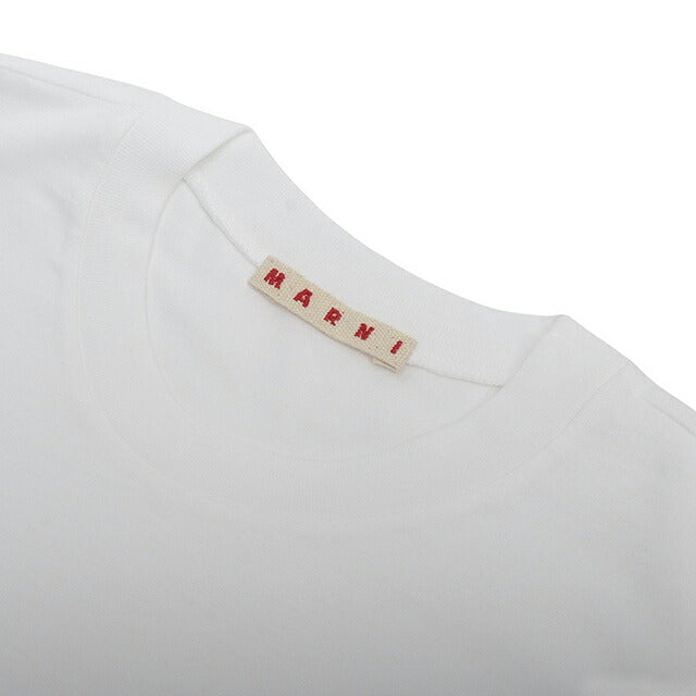 Marni MARNI T 恤徽标棉质圆领 T Marni 儿童 MT135U-M002MV-M00RF-0M100-12Y 女式白色 T 恤 WQ00057332