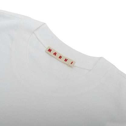 マルニ MARNI Tシャツ ロゴ コットン クルーネックT マルニキッズ MT135U-M002MV-M00RF-0M100-14Y レディース ホワイト Tシャツ WQ00057333