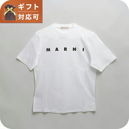 Marni MARNI T 恤徽标棉质圆领 T Marni 儿童 MT290F-M01601-M00RF-0M100-14Y 女式白色 T 恤 WQ00057343