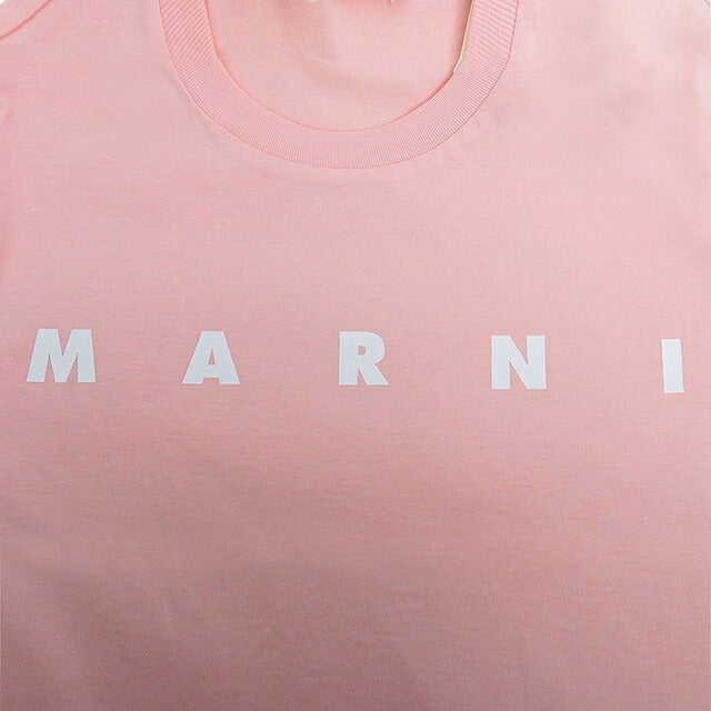 Marni MARNI T 恤徽标棉质圆领 T Marni 儿童 MT290F-M01601-M00RF-0M351-12Y 女式粉色 T 恤 WQ00057344