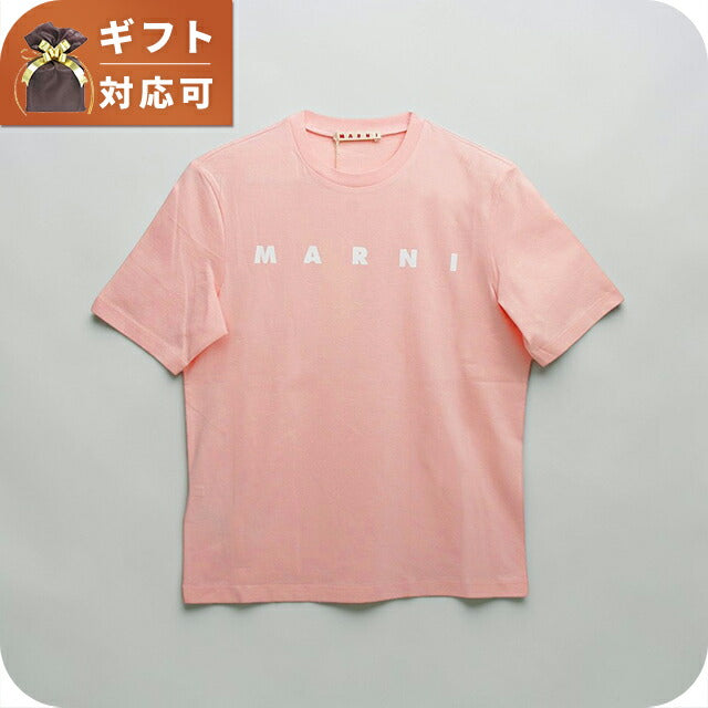 マルニ MARNI Tシャツ ロゴ コットン クルーネックT マルニキッズ MT290F-M01601-M00RF-0M351-14Y レディース ピンク Tシャツ WQ00057345