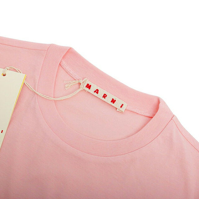 Marni MARNI T 恤徽标棉质圆领 T Marni 儿童 MT290F-M01601-M00RF-0M351-14Y 女式粉色 T 恤 WQ00057345