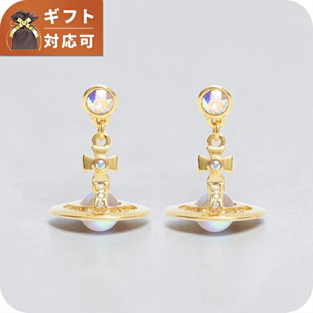 Vivienne Westwood VIVIENNE WESTWOOD 新款娇小 ORB 耳环 62020032-02R995 女士金色水晶 WQ00057371