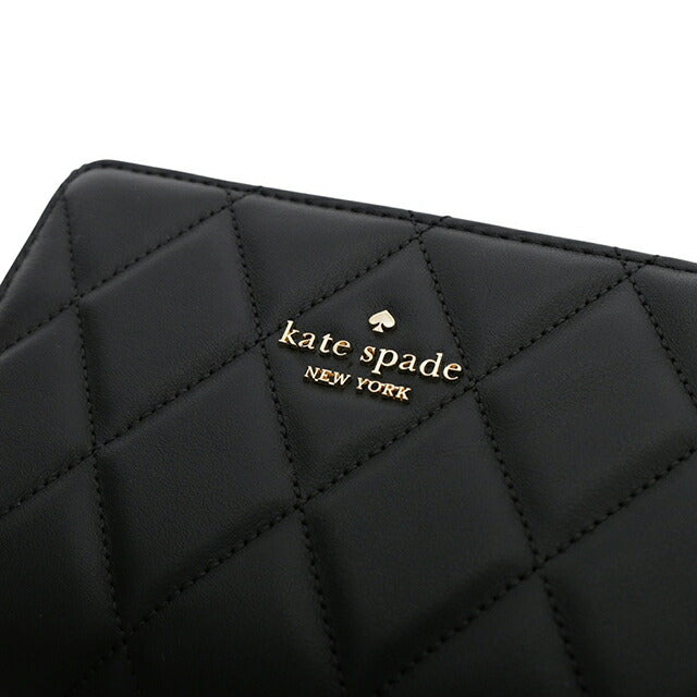 ケイトスペード KATE SPADE 二つ折り財布 二折財布 キルテッド ミディアム バイフォールド ウォレット KN755-001 レディース WQ00057524