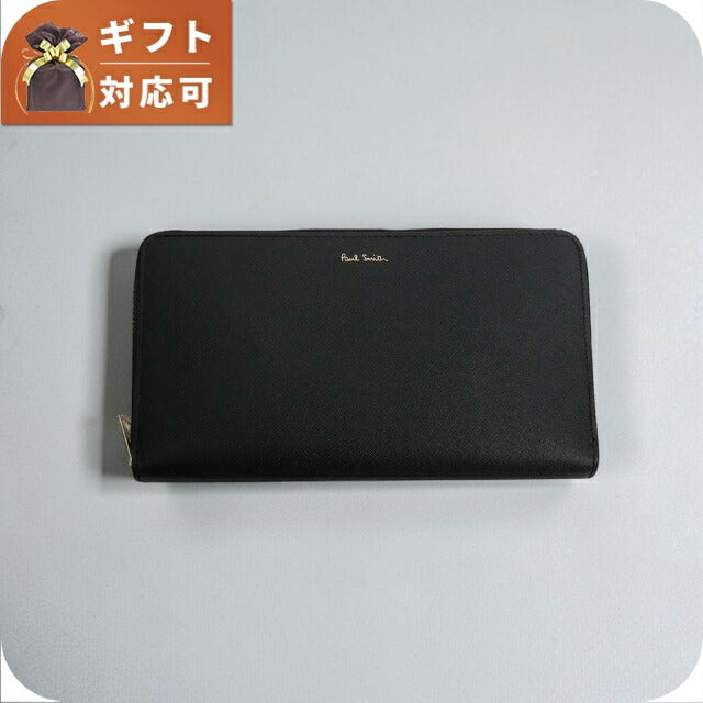 ポールスミス PAUL SMITH 長財布 m1a-4778x-bmults-79 メンズ ブラック WQ00057538