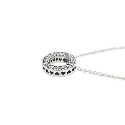パンドラ PANDORA Pav Circle Collier Necklace ネックレス 397436cz-45 レディース シルバー WQ00057546