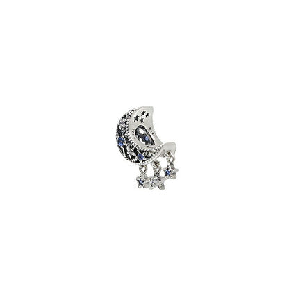 パンドラ PANDORA Moments Star &amp; Crescent Moon Charm チャーム 799643c01 レディース ブルー WQ00057557
