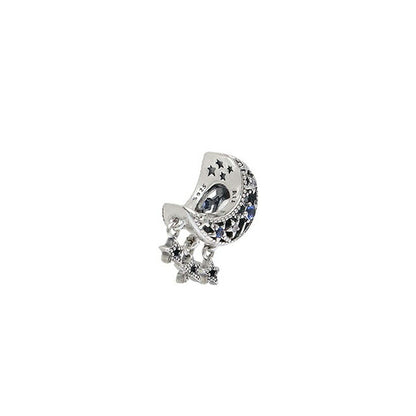 パンドラ PANDORA Moments Star &amp; Crescent Moon Charm チャーム 799643c01 レディース ブルー WQ00057557