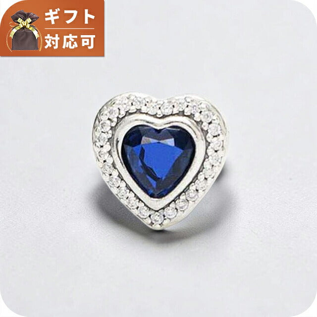 パンドラ PANDORA Moments Sparkling Blue Heart Charm チャーム