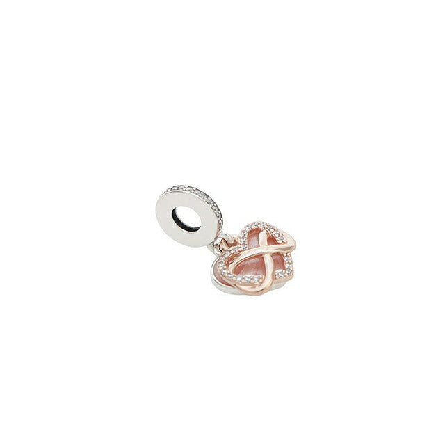 パンドラ PANDORA Moments Sparkling Infinity Heart Dangle Charm チャーム 788878c01 レディース ピンク WQ00057573