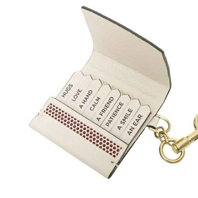 ANYA HINDMARCH Take What You Need Book Match Charm 199469 Unisex Chalk WQ00057640