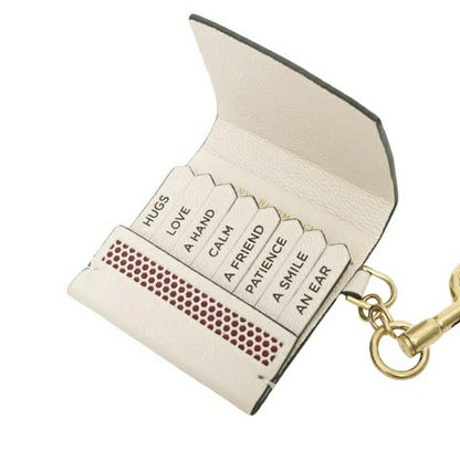 ANYA HINDMARCH Take What You Need Book Match Charm 199469 Unisex Chalk WQ00057640
