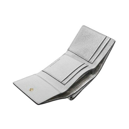 ANYA HINDMARCH Eyes Mini Trifold Wallet Trifold Wallet Trifold Wallet 195638 Unisex Silver WQ00057644