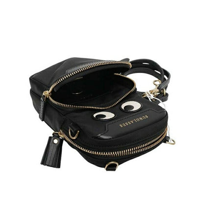 ANYA HINDMARCH Shoulder Bag Eyes Essentials Crossbody 181631 Unisex Black WQ00057645
