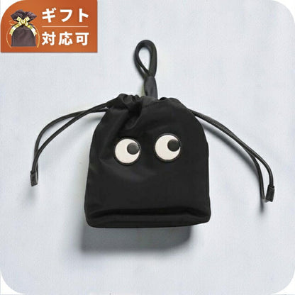 アニヤハインドマーチ ANYA HINDMARCH Eyes ドローストリング・ポーチ 193566 ユニセックス Black(ブラック) WQ00057646