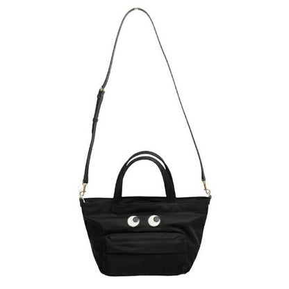 ANYA HINDMARCH Eyes Nylon E/W Tote Mini Tote Bag 193511 Unisex Black WQ00057647