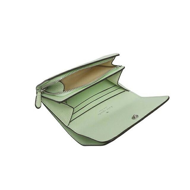 ケイトスペード KATE SPADE ケイラ スモール Lジップ ウォレット 二つ折り財布 二折財布 kk056-306 レディース lime frosting WQ00057846