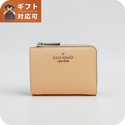 ケイトスペード KATE SPADE スモール Lジップ ウォレット 二つ折り財布 二折財布 kn764-700 レディース crisp peach ピンクベージュ カーキ WQ00057848