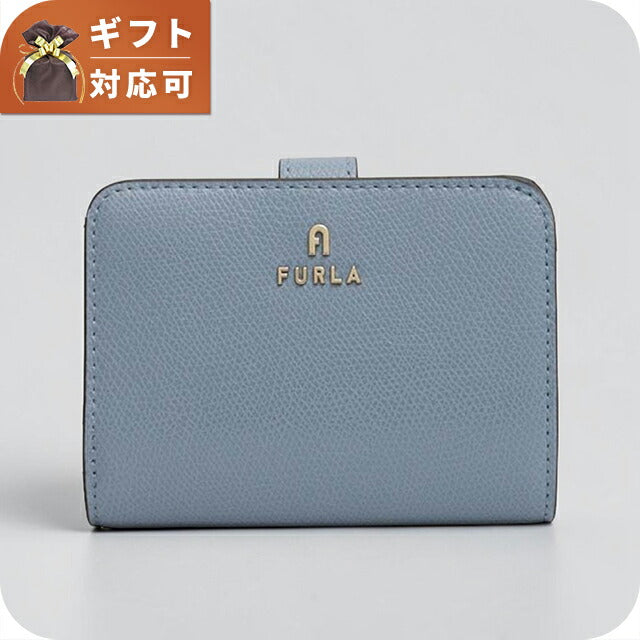 フルラ FURLA CAMELIA S COMPACT WALLETS 二つ折り財布 二折財布 wp00315-are000-4352s レディース ブルー×ライトブルー WQ00057882