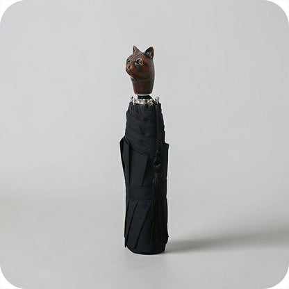ギドゥジャン Guy de Jean 102147 折りたたみ傘 102110-cat-black ユニセックス black 折畳傘 102147 WQ00058045