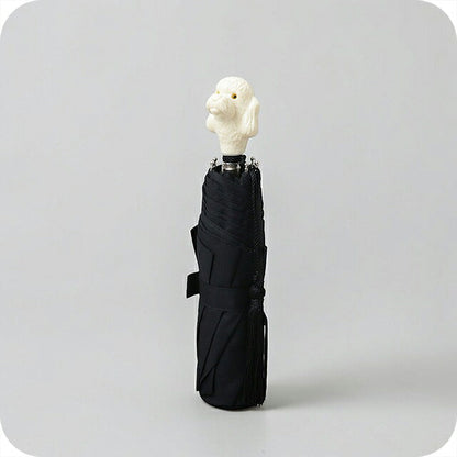ギドゥジャン Guy de Jean 102147 折りたたみ傘 102110-poodleivory-black ユニセックス black 折畳傘 102147 WQ00058051