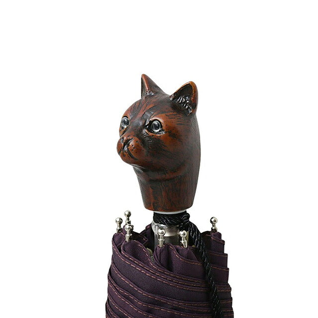 ギドゥジャン Guy de Jean 102147 折りたたみ傘 102110-cat-plum ユニセックス plum 折畳傘 102147 WQ00058062