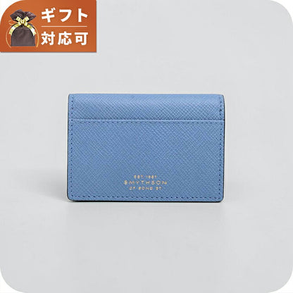 スマイソン SMYTHSON Panama Folded Card Case with Snap Closure カードケース 名刺入れ 1204390-nileblue ユニセックス nileblue カードケース WQ00058108