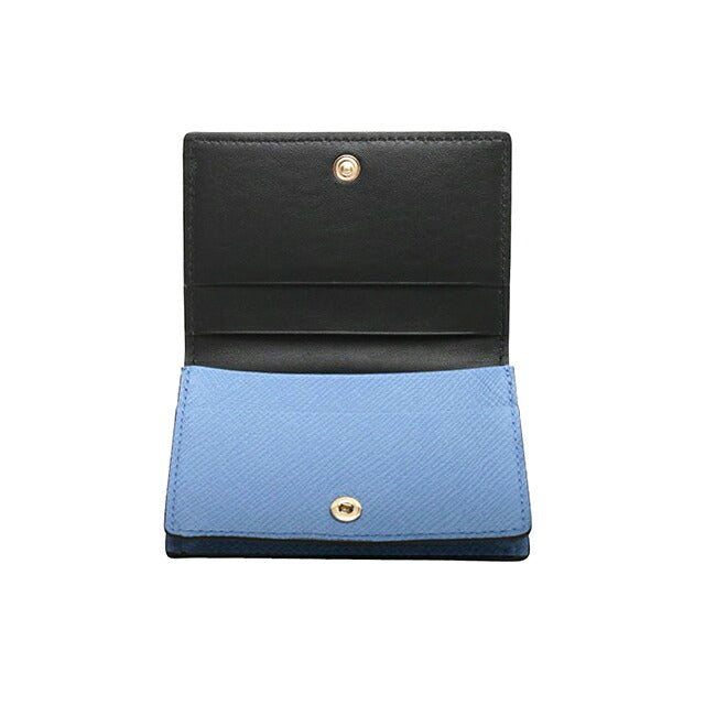 スマイソン SMYTHSON Panama Folded Card Case with Snap Closure カードケース 名刺入れ 1204390-nileblue ユニセックス nileblue カードケース WQ00058108