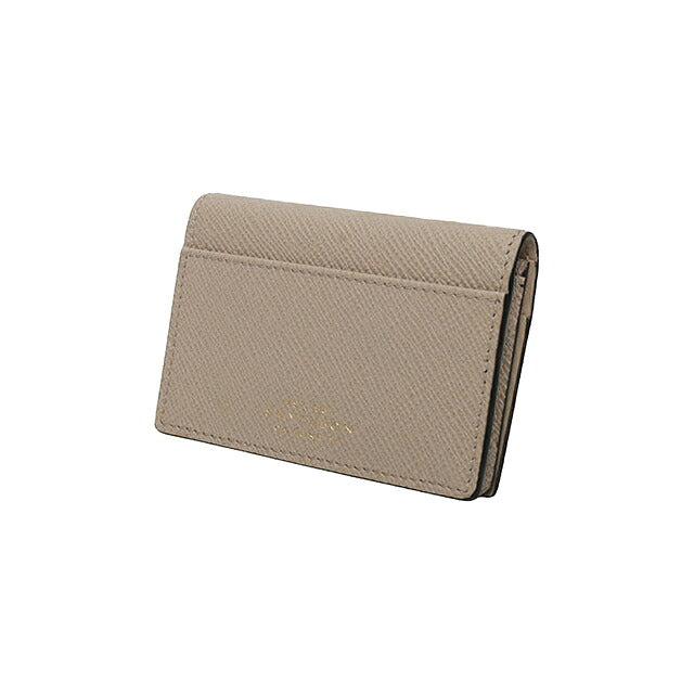 スマイソン SMYTHSON Panama Folded Card Case with Snap Closure カードケース 名刺入れ 1204392-sandstone ユニセックス sandstone カードケース WQ00058109