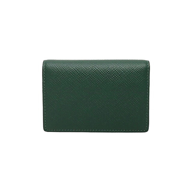 スマイソン SMYTHSON Panama Folded Card Case with Snap Closure カードケース 名刺入れ 1204393-forestgreen ユニセックス forestgreen WQ00058111