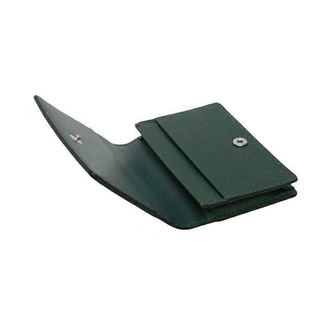 スマイソン SMYTHSON Panama Folded Card Case with Snap Closure カードケース 名刺入れ 1204393-forestgreen ユニセックス forestgreen WQ00058111