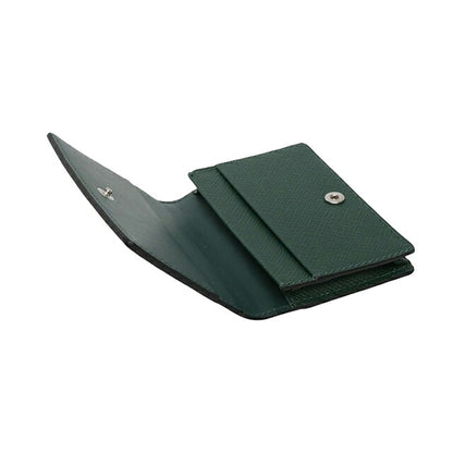 スマイソン SMYTHSON Panama Folded Card Case with Snap Closure カードケース 名刺入れ 1204393-forestgreen ユニセックス forestgreen WQ00058111
