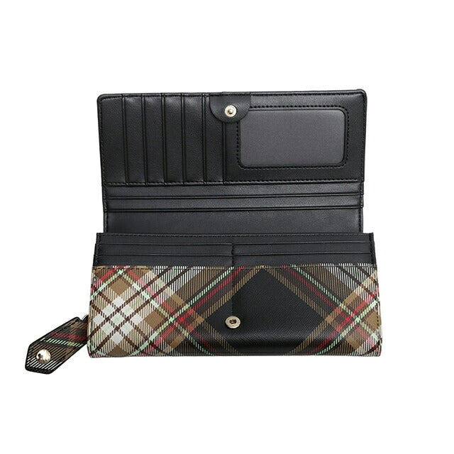 ヴィヴィアンウエストウッド VIVIENNE WESTWOOD CLASSIC LONG WALLET 長財布 51060025u-s001k-tartan-brown-black レディース D101 WQ00058148