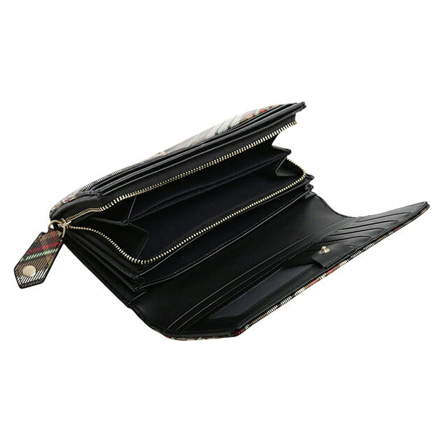 ヴィヴィアンウエストウッド VIVIENNE WESTWOOD CLASSIC LONG WALLET 長財布 51060025u-s001k-tartan-brown-black レディース D101 WQ00058148