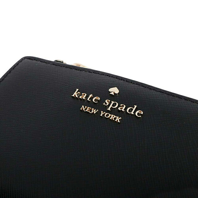 ケイトスペード KATE SPADE 二つ折り財布 二折財布スモール Lジップウォレット KN767-001 レディースブラック WQ00058174