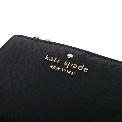 ケイトスペード KATE SPADE 二つ折り財布 二折財布スモール Lジップウォレット KN767-001 レディースブラック WQ00058174