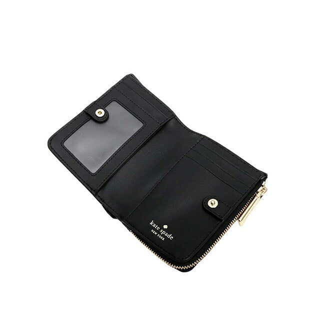 ケイトスペード KATE SPADE 二つ折り財布 二折財布スモール Lジップウォレット KN767-001 レディースブラック WQ00058174