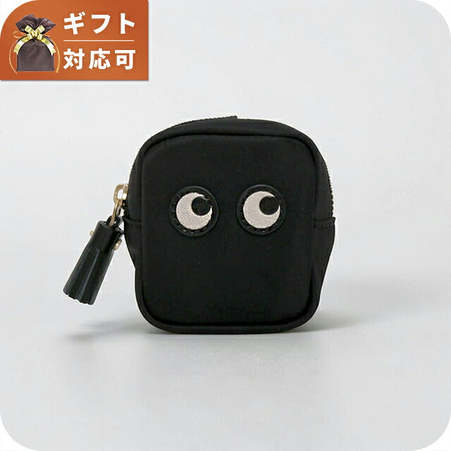 アニヤハインドマーチ ANYA HINDMARCH Eyes アイズ イヤホンポーチ イヤホンケース 193610 ユニセックス Black WQ00058211