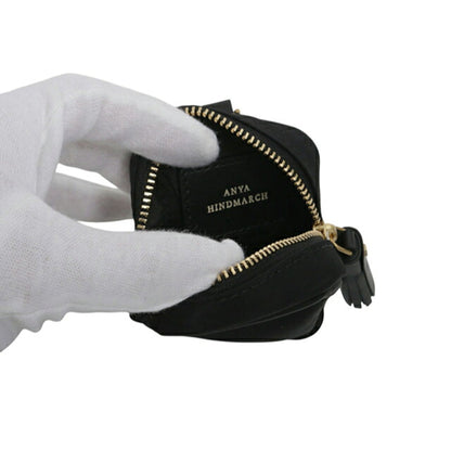 アニヤハインドマーチ ANYA HINDMARCH Eyes アイズ イヤホンポーチ イヤホンケース 193610 ユニセックス Black WQ00058211