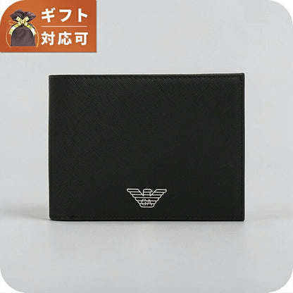 エンポリオ アルマーニ EMPORIO ARMANI 二つ折り財布 二折財布 y4r165-y138e-81072 メンズ BLACK WQ00058246