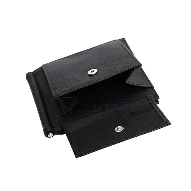 エンポリオ アルマーニ EMPORIO ARMANI マネークリップ式二つ折り財布 二折財布 y4r502-y138e-81072 メンズ BLACK WQ00058247